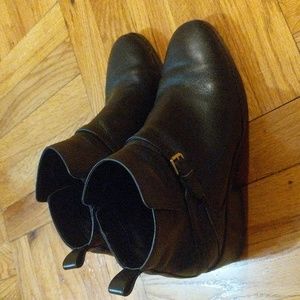 Cole haan leather booties